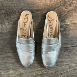 Sam Edelman silver slides size 8